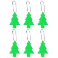 thumbnail image 1 of Uxcell 6Pcs Reflective Keychain Tags Reflective Pendant Reflector Key Ring Safety Reflector Christmas Tree Shape Green, 1 of 7