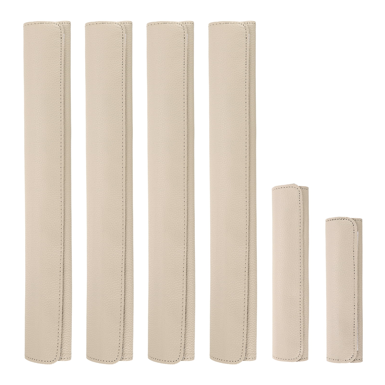 Uxcell 6Pcs Refrigerator Door Handle Covers, PU Leather Kitchen Appliance Handle Protector, Anti-Static Fridge Handle Cover Keep Your Microwave Oven Dishwasher Clean, Apricot