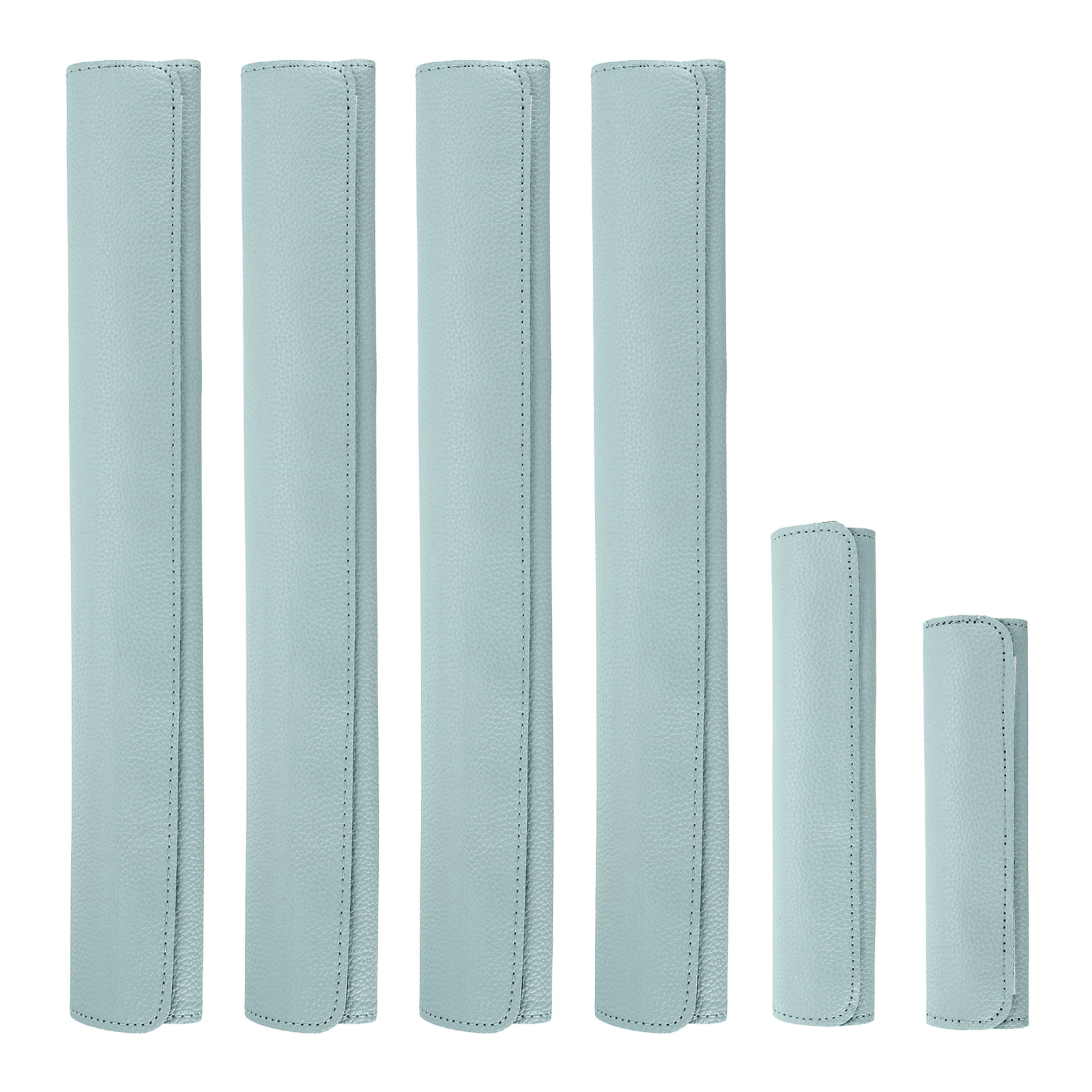 Uxcell 6Pcs Refrigerator Door Handle Covers, PU Leather Kitchen Appliance Handle Protector, Anti-Static Fridge Handle Cover Keep Your Microwave Oven Dishwasher Clean, Light Blue
