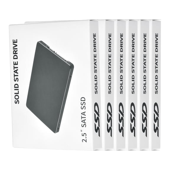 Uxcell 6Pcs SSD SATA Memory Package Tray with Cover (2.54 Inch) - Transparent Plastic SSD Hard Disk Packaging Container for Computer/Desktop