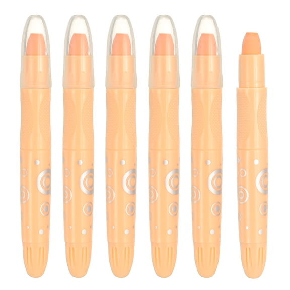 Uxcell 6Pcs Watercolor Gel Crayon for Coloring, Beige