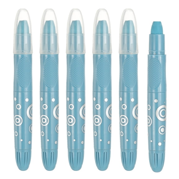 Uxcell 6Pcs Watercolor Gel Crayon for Coloring, Blue-Gray
