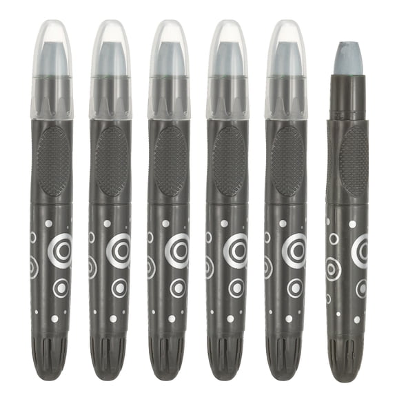 Uxcell 6Pcs Watercolor Gel Crayon for Coloring, Gray