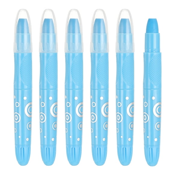 Uxcell 6Pcs Watercolor Gel Crayon for Coloring, Sky Blue