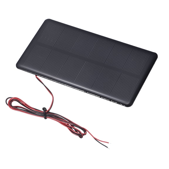 Uxcell 6V 1.26W 210mA Mini Solar Panels, Small Polycrystalline Solar Cell Panel with Cable for DIY Electric Toy Materials Kits Charger, 133 x 73mm