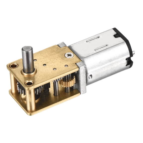 Uxcell 6V 13RPM Rated Torque 3.17 Output Shaft Length 8mm Micro DC Speed Reduction Motor Mini Metal Gearbox Motor