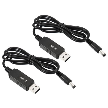Uxcell 6W 0.66A DC-DC USB Step Up Voltage Converter 5V to 9V Power Supply Adapter Jack 5.5x2.5mm Cable, 2 Pack price history and forecast - Uxcell