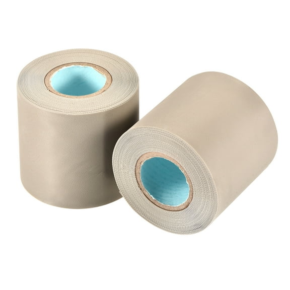 Uxcell 6cmx13m Non-Adhesive Tube Protector Wrap Pipe Protective Tape Grey 2Pack