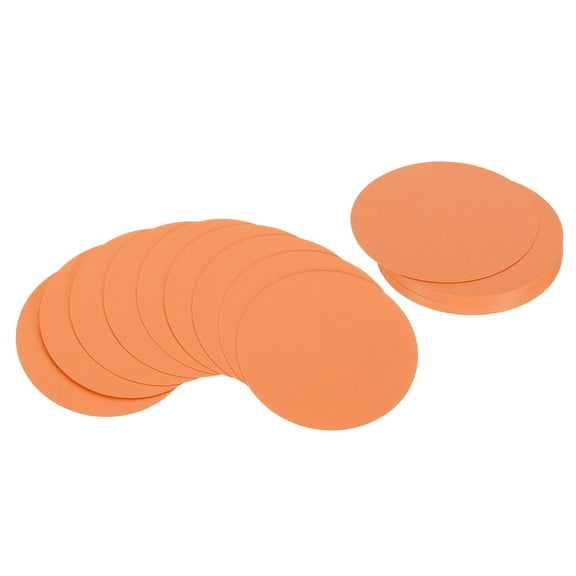 Uxcell 6inch Circle Card Stock, 36Pcs Round Shape Cutouts Paper Thick Cardstock Coaster for DIY Projects, Orange