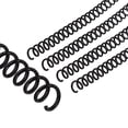 thumbnail image 1 of Uxcell 6mm(1/4") Plastic Spiral Binding Coils, 20 Pcs Binding Spirals 30 Sheet Capacity, Black, 1 of 6