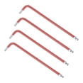 thumbnail image 1 of Uxcell 6mm Ball End Hex Wrench, L Shaped Long Arm S2 Steel Repairing Tool 4 Pack, 1 of 5