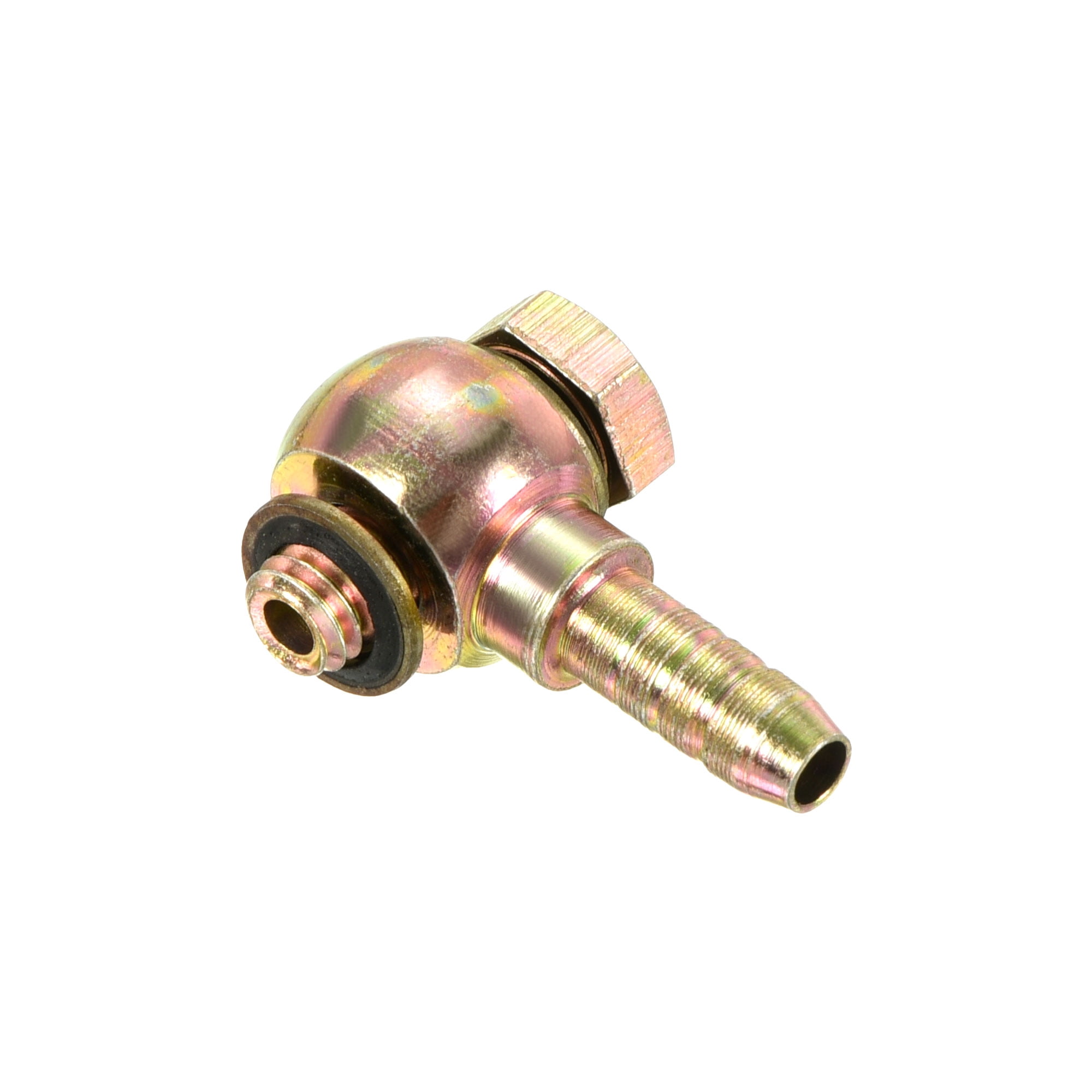 Uxcell 6mm Barb M6x1 Male Thread Hose Pipe Fitting Elbow Carbon Steel