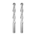 thumbnail image 1 of Uxcell 6mm Dia 42mm Cutting Length High Speed Steel 2 Flutes Ball Nose End Mill CNC Router Bit 2 Pack, 1 of 6