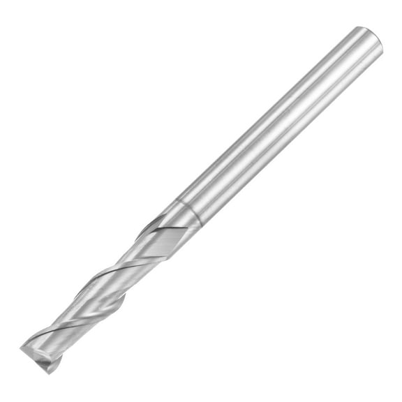 Uxcell 6mm Dia 6mm Shank 75mm Length Carbide Uncoated 2 Flute Square Nose End Mill