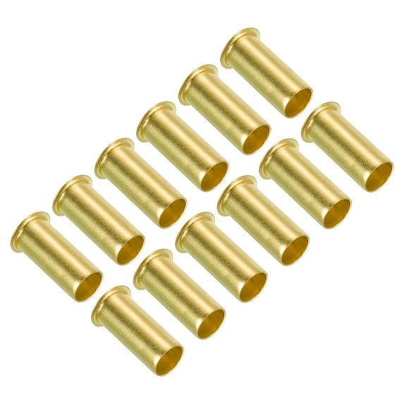 Uxcell 6mm ID 8mm OD Brass Compression Insert, 12Pcs Insert Tube Support Compression Fitting Accessories Kit