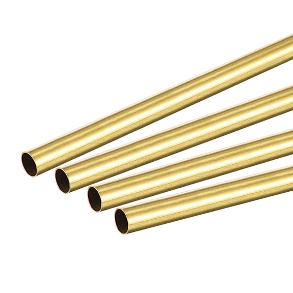 Uxcell 6mm OD 0.2mm Wall Thickness 300mm Length Brass Round Tube 4 Pack