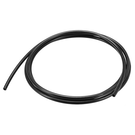Uxcell 6mm OD 4mm ID 2m Long PA12 Nylon Tube for Air Line Brake Fluid Transfer Black