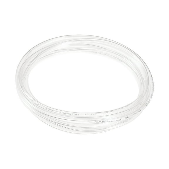 Uxcell 6mm OD 4mm ID 3 Meter Clear PU Air Tubing Pipe for Air Line Fluid Transfer