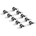 thumbnail image 1 of Uxcell 6mm Rigid Pipe Strap Clamp, 12 Pcs 304 Stainless Steel Two Hole U-shape Tube Clip, 1 of 5