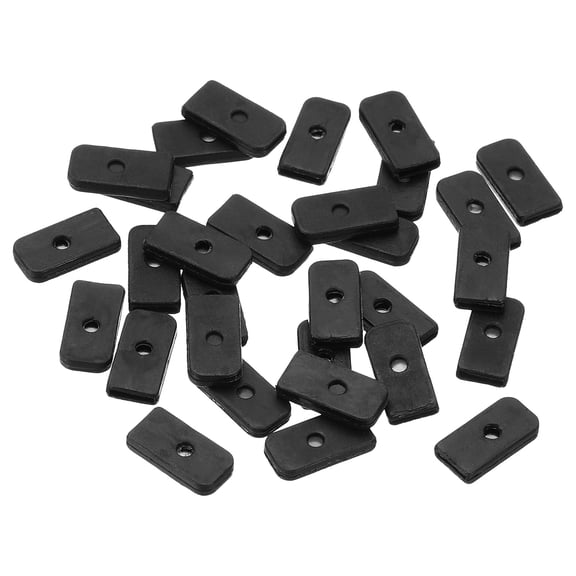 Uxcell 6mm Silicone End Caps for Sewing, 30Pcs Collar Corset Spiral Boning Tips for Polyester Boning, Black