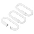 thumbnail image 1 of Uxcell 6mm Steel Chain Quick Links Screw Locking Chain Connector Ring Hook Clips 132 Lbs White 3 Pack, 1 of 6