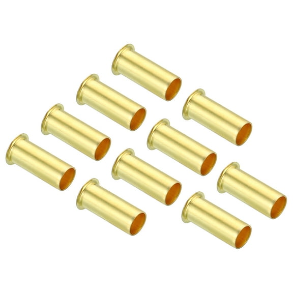 Uxcell 6mm Tube OD Brass Compression Insert Ferrules Brass Ferrule Fitting 50 Pack