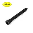 thumbnail image 1 of Uxcell 6mm x 60mm Threaded Carbon Steel Hexagon Head Self Tapping Screws (20-pack), 1 of 4