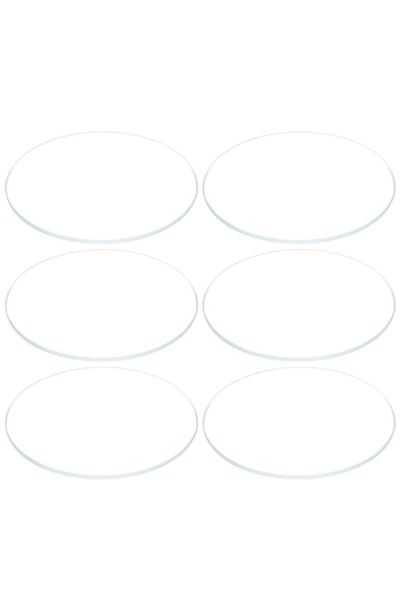 6 Pack Watch Glass Crystal Lens, 34mm Dia. 1.1mm Edge Thickness Double Dome Round Clear Watch Glass