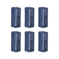 thumbnail image 1 of Uxcell 6pack Watch Strap Loop Fastener Rings 18mm Rubber Watch Holder Keeper Navy Blue, 1 of 6