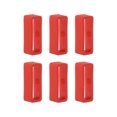 thumbnail image 1 of Uxcell 6pack Watch Strap Loop Fastener Rings 18mm Rubber Watch Holder Keeper Red, 1 of 6