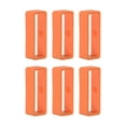 thumbnail image 1 of Uxcell 6pack Watch Strap Loop Fastener Rings 24mm Rubber Watch Holder Keeper Orange, 1 of 6