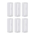 thumbnail image 1 of Uxcell 6pack Watch Strap Loop Fastener Rings 26mm Rubber Watch Holder Keeper White, 1 of 6
