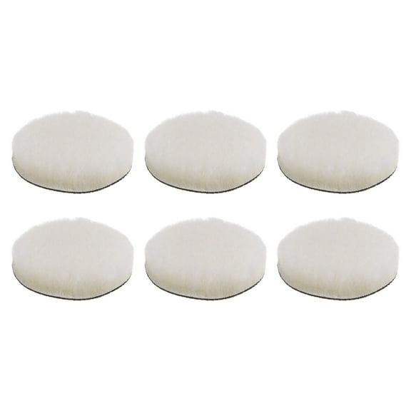 Uxcell 6packs Wool Buffing Pads 4 Inch Polishing Pad Polishing Buffing Pad Hook and Loop