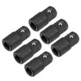 thumbnail image 1 of Uxcell 6pcs 1/4" Drive (F) x 3/8" (M) Socket Reducer Adapters, Female to Male, Cr-V Steel(Black), 1 of 5