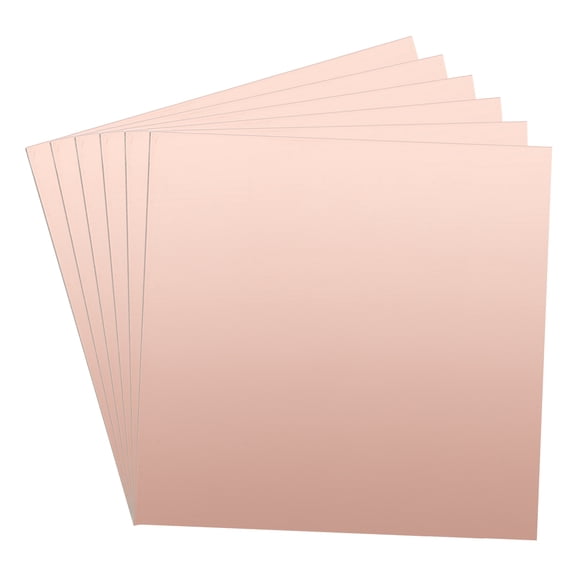Uxcell 6pcs 200x200mm Double Sided Copper Clad Laminate PCB Circuit Board FR4 1mm Thickness DIY Prototyping PCB Board