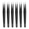 thumbnail image 1 of Uxcell 6pcs 4.72" Long ESD-12 Anti-static Straight Pointed Tip Tweezers Stainless Steel Non-magnetic Precision Tweezers for Various Electronics Precise Repair, 1 of 7