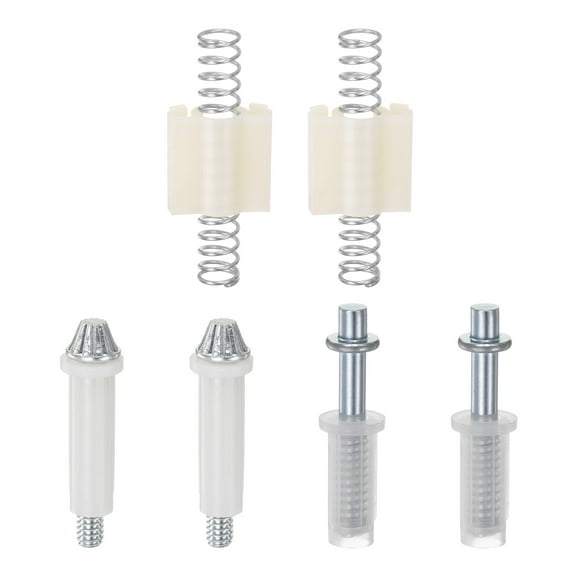 Uxcell 6pcs Bifold Door Hardware Kit Include Top & Bottom Pivot and Steel Spring Bi-fold Closet Door Hardware Kit