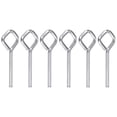 thumbnail image 1 of Uxcell 6pcs Dogging Hex Key Wrench 5/32" SAE Metal Dog Door Keys Spanner with Diamond Full Loop, Silver Tone, 1 of 5