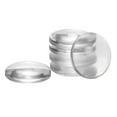 thumbnail image 1 of Uxcell 6pcs Door Stoppers Quiet Wall Protectors 1.6" Self Adhesive Reusable Clear Rubber Knob, Round Smooth, 1 of 5