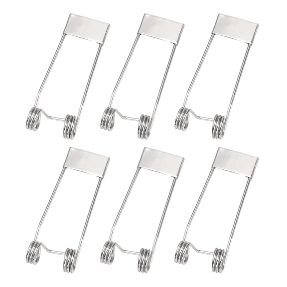 Uxcell 6pcs Downlight Spring Clips, 50x18mm LED Recessed Ceiling Lights Accessories Securing Clamps Universal Butterfly Wing Clips for Spotlights, Panel Lamp Lighting Fittings