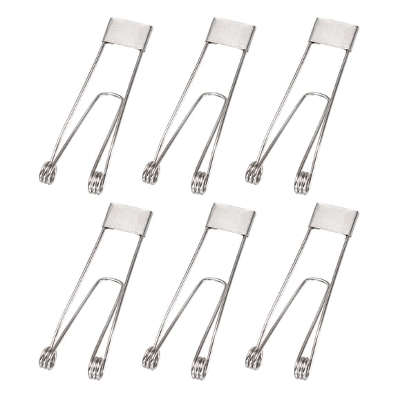 Uxcell 6pcs Downlight Spring Clips, 64x20mm LED Recessed Ceiling Lights Accessories Securing Clamps Universal Butterfly Wing Clips for Spotlights, Panel Lamp Lighting Fittings