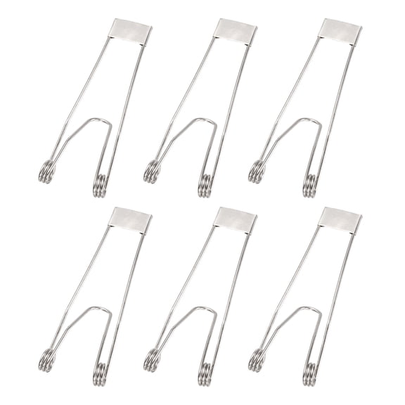 Uxcell 6pcs Downlight Spring Clips, 75x28mm LED Recessed Ceiling Lights Accessories Securing Clamps Universal Butterfly Wing Clips for Spotlights, Panel Lamp Lighting Fittings