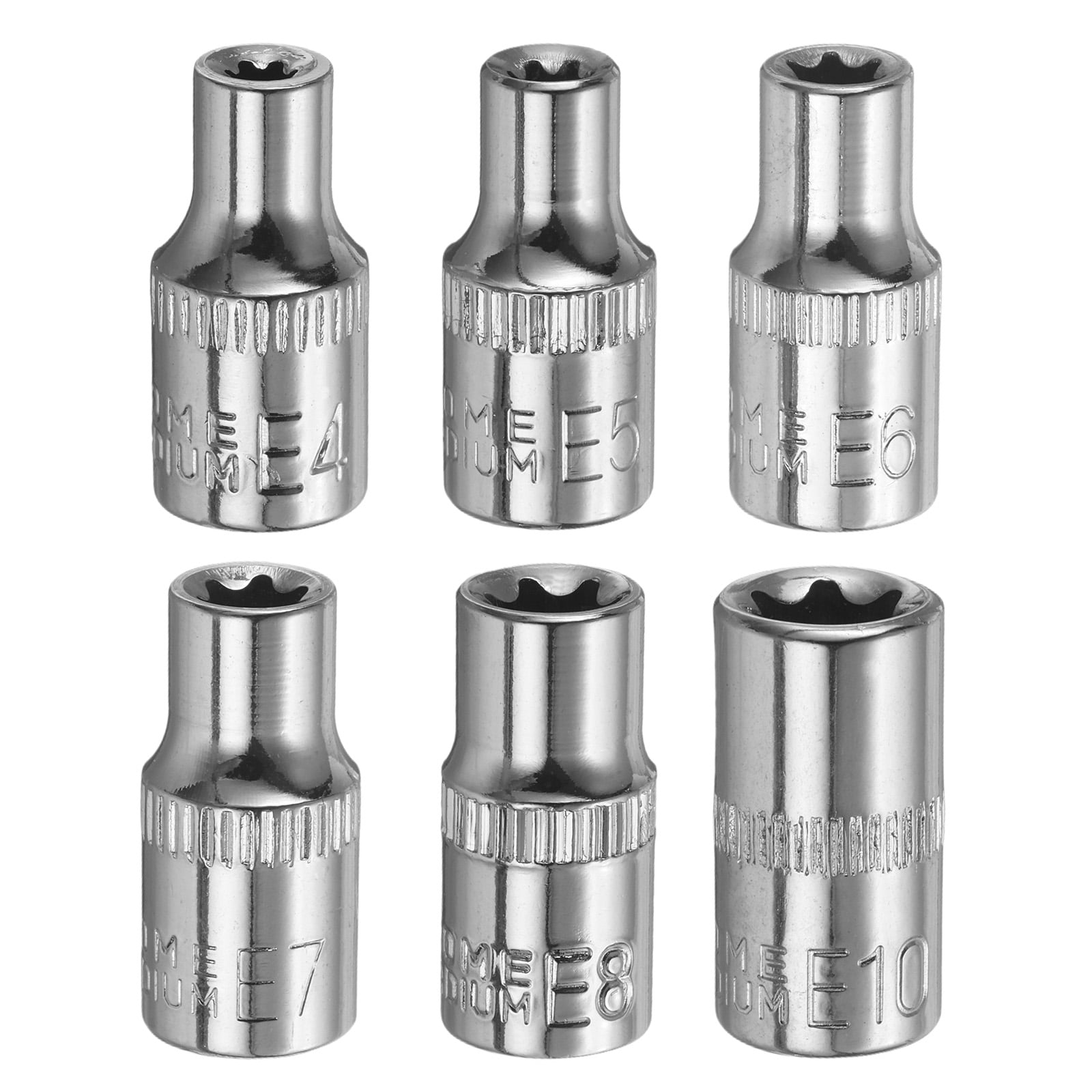 Uxcell 6pcs E-Torx Socket 1/4