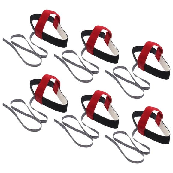 Uxcell 6pcs ESD Anti Static Foot Heel Anti Static Wrist Band Adjustable for Grounding Removing Static Black Red