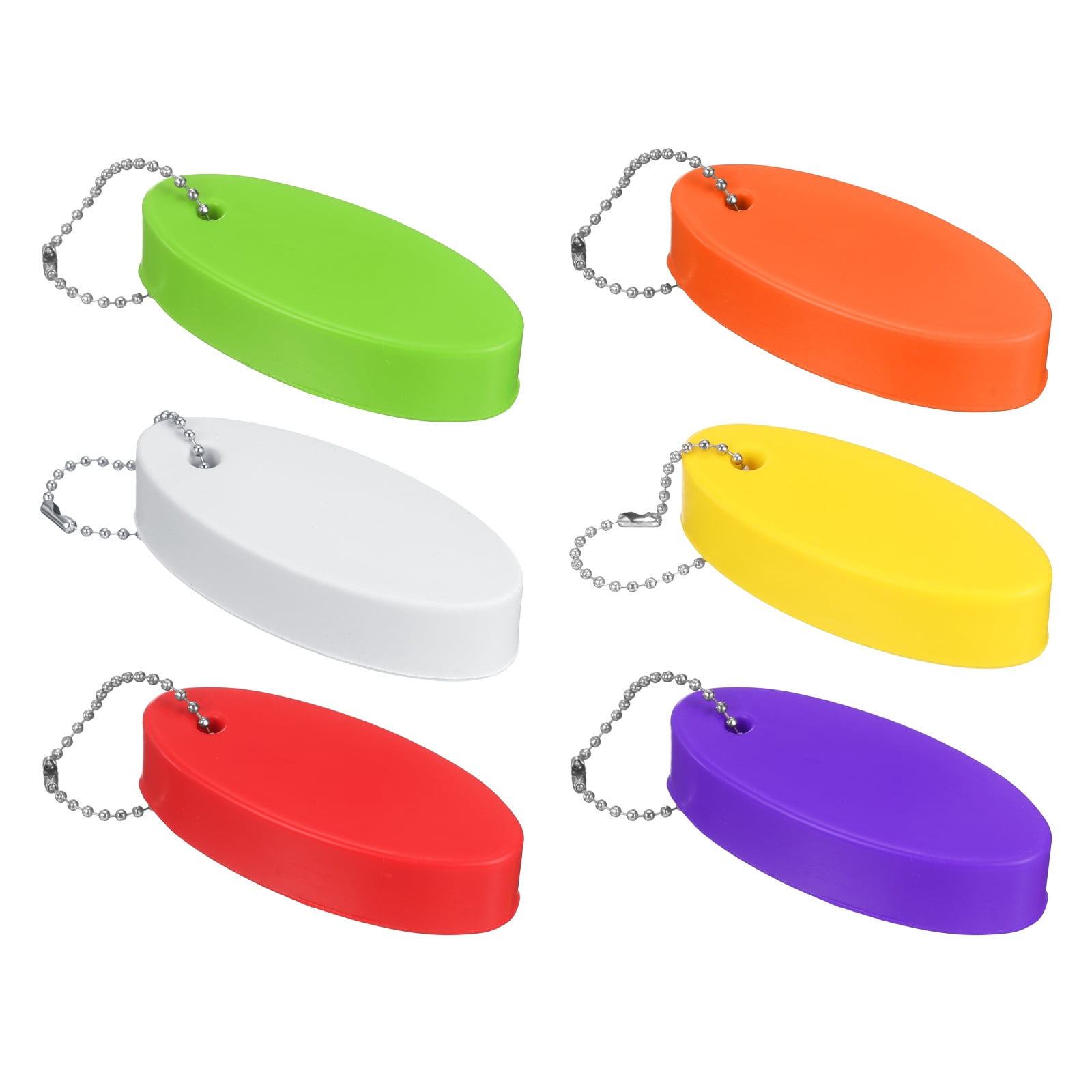 Floating Key Chain Uxcell 6pcs Floating Key Chain for Boating PU Foam Oval Floating ...