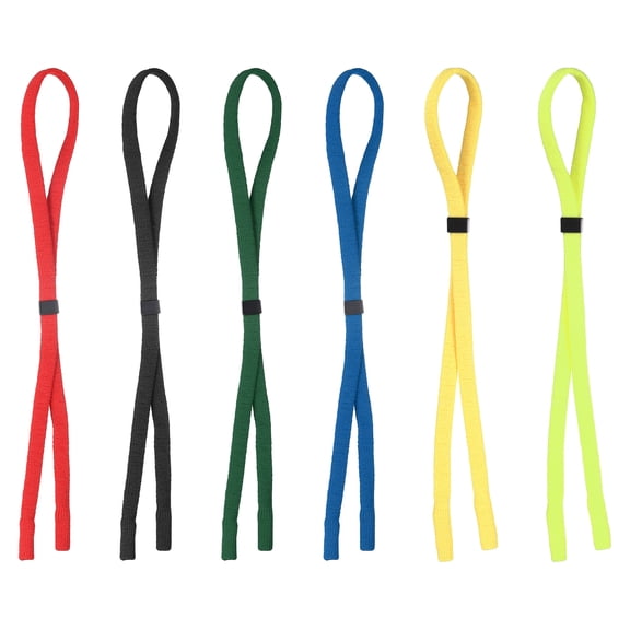 Uxcell 6pcs Glasses Strap Adjustable Nylon Sunglasses String for Men Women, Multicolor