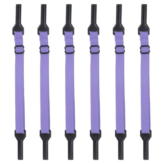 Uxcell 6pcs Glasses Strap Adjustable Spandex Eyeglass String, Light Purple