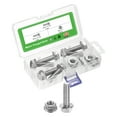 thumbnail image 1 of Uxcell 6pcs M10-1.5 x 35mm Metric Flange Hex Cap Bolt Fully Thread DIN 6921 Flanged Bolts Hexagon Screws 304 Stainless Steel Cleaning Treatment with Flanged Hex Head Bolts, 1 of 6