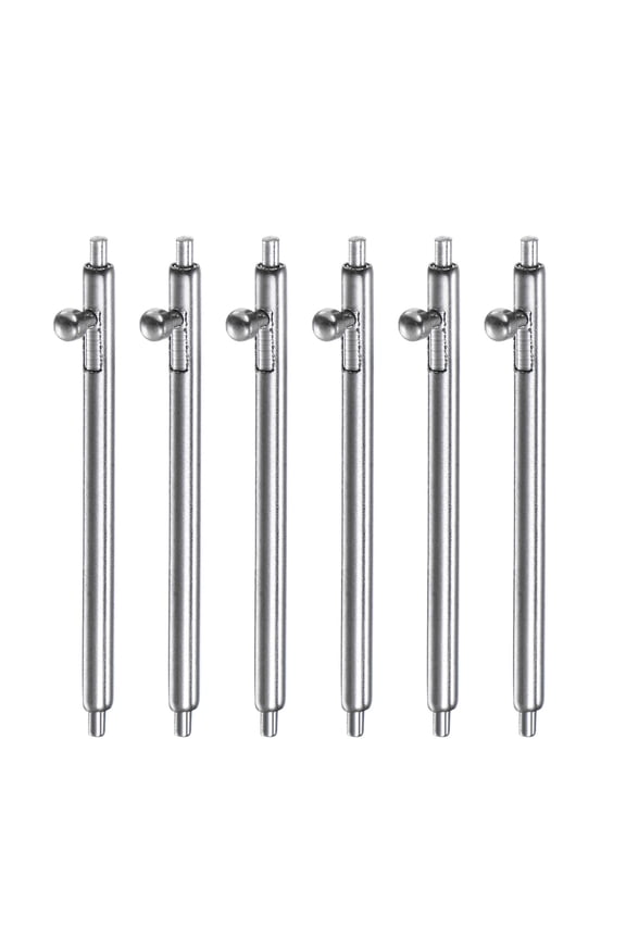 6pcs Quick Release Spring Bar 1.5mm Diameter 20mm Width Stainless Steel Watch Pins for Watch Band Straps