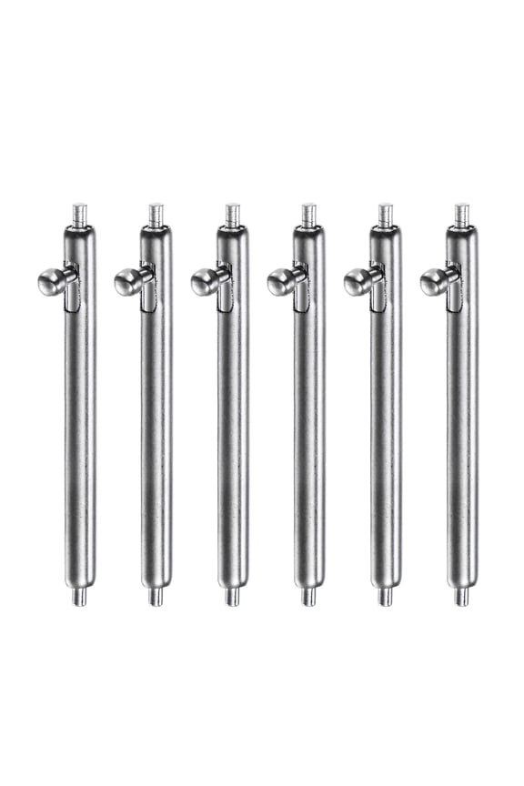 6pcs Quick Release Spring Bar 1.8mm Diameter 20mm Width Stainless Steel Watch Pins for Watch Band Straps